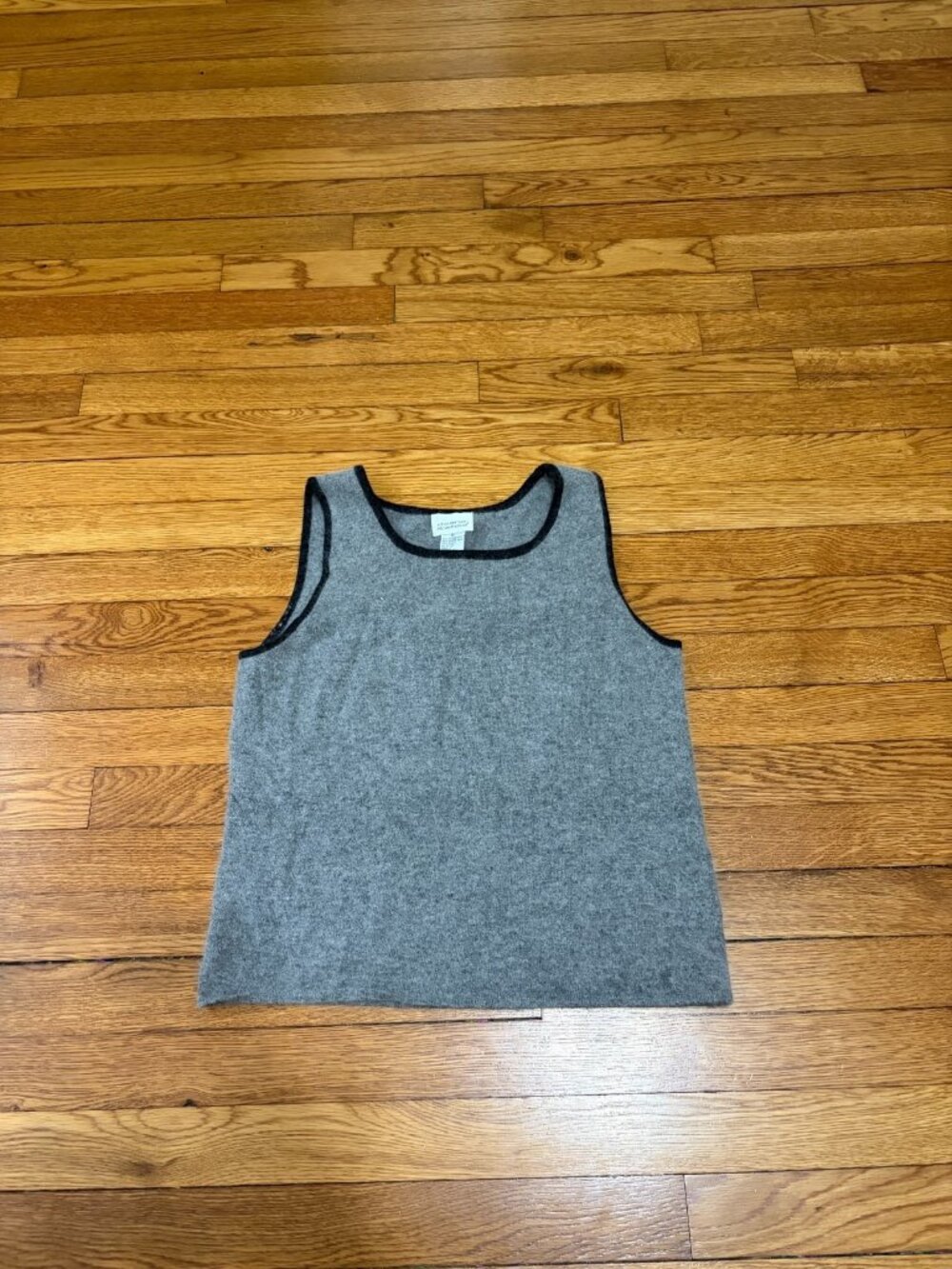 Vintage Deane & White Womens Tank Top Size Medium Gray Wool Blend Knit Sweater